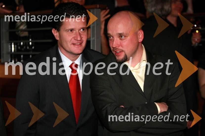 Marko Kolbl, lastnik Radia Center in David Irgolič, glavni in odgovorni urednik Radia CenterOtvoritev igralniško zabaviščnega centra Mond v Šentilju