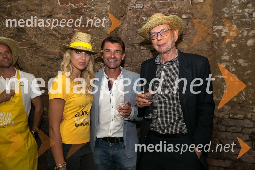  Sonja  Erčulj, vodja marketinga P&F Jeruzalem;  Sašo Udovič, nekdanji nogometaš;  Vladimir Puklavec, lastnik in direktor P&F Holding VinoZnani Slovenci na prvi trgatvi šipona, Jeruzalem Ormož