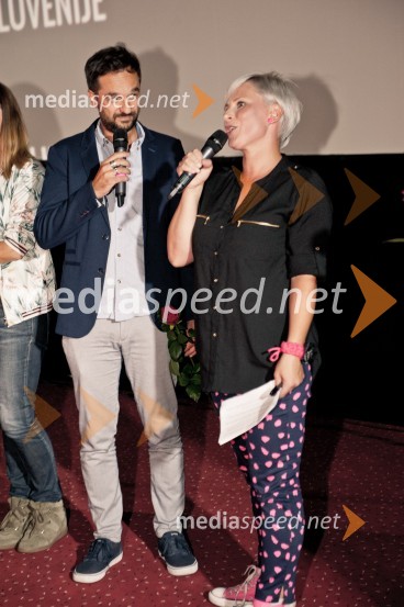  Slobodan Maksimović, režiser;  Ana  Praznik, moderatorka, Radio CenterNika, premiera mladinskega filma v Koloseju Maribor