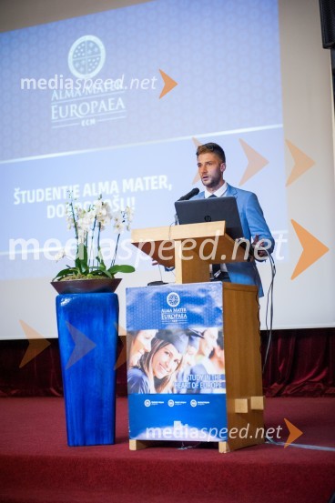  Alen  Pavlec, predsednika Študentskega sveta Alma MaterPrvi študijski dan na Alma Mater