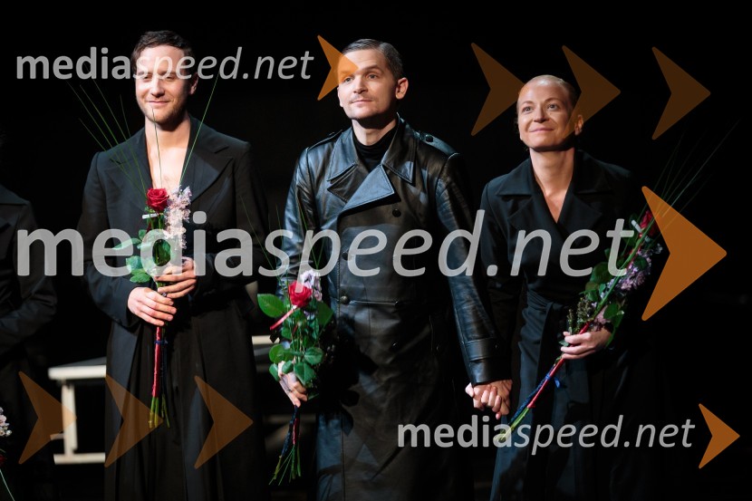  Kristijan Ostanek, igralec;  Matevž Biber, igralec;  Mateja Pucko, igralkaDisident Arnož in njegovi, premiera