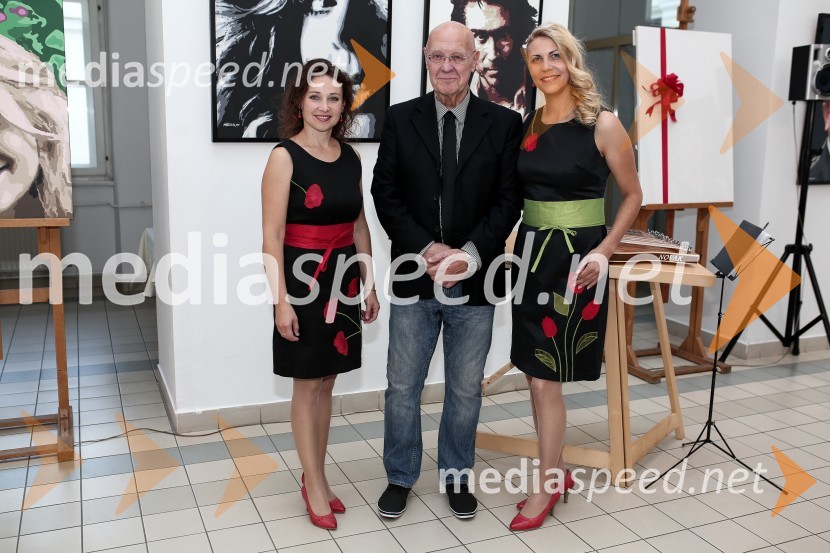  Jasmina Levičar, citrarka;  Marjan Platovšek, slikar;  Mateja Bobek, vokalistkaOtvoritev slikarske razstave slik Marjana Platovška