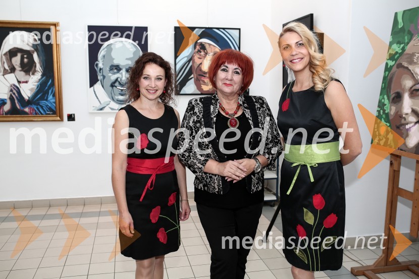  Jasmina Levičar, citrarka;  Vlasta Nussdorfer, varuhinja človekovih pravic;  Mateja Bobek, vokalistkaOtvoritev slikarske razstave slik Marjana Platovška