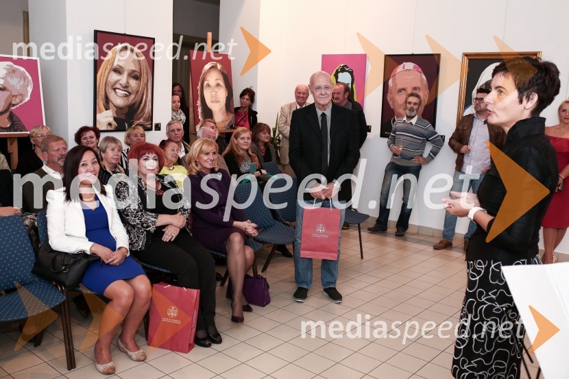  ... ;  Vlasta Nussdorfer, varuhinja človekovih pravic;  ... ;  Marjan Platovšek, slikar; mag.  Bernarda Podlipnik, profesorica slovenščine in umetnostne zgodovine na Škofijski klasični gimnazijiOtvoritev slikarske razstave slik Marjana Platovška