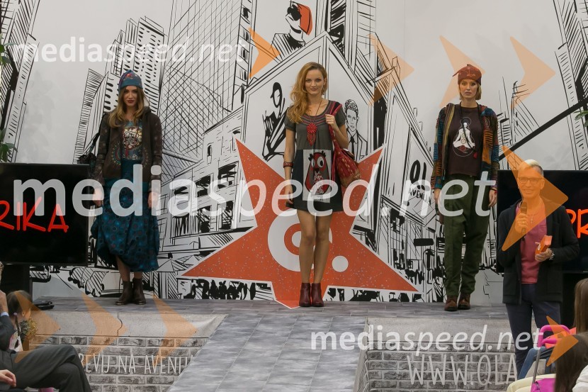  ... ;  ... ;   Zlata  Okugić, manekenka;   Igor  Jelen-Iggy, koreograf, lastnik plesnega centra IgenModna revija, Qlandia Nova Gorica