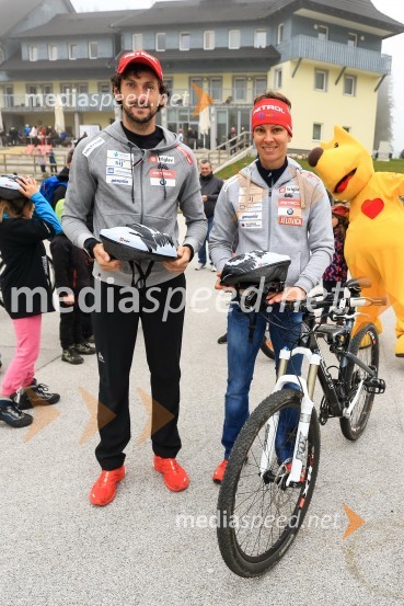  Jakov Fak, biatlonec;  Teja  Gregorin, biatlonkaOčistimo naše gore 2016, zaključek akcije