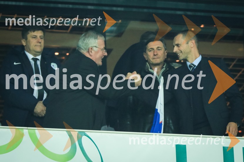  ... ;  Rudi Zavrl, častni predsednik Nogometne zveze Slovenije;  Borut Pahor, predsednik Republike Slovenije;  Aleksander Čeferin, predsednik Nogometne zveze Slovenije (NZS) Nogometna tekma  Slovenija – Slovaška