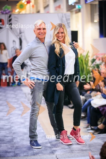   Igor  Jelen-Iggy, koreograf, lastnik plesnega centra Igen;  Nadiya Bychkova, plesalka, manekenkaModna revija, Qlandia Kranj