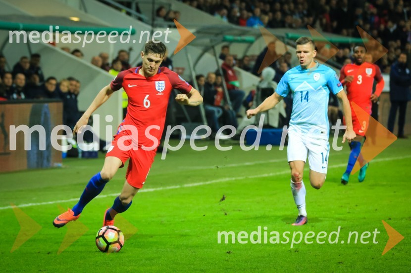  John Stones, nogometaš;  Roman Bezjak, nogometašNogometna tekma Slovenija – Anglija