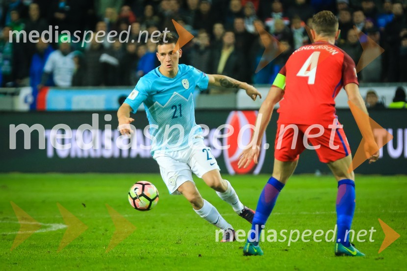  Benjamin Verbič, nogometaš;  Jordan Henderson, nogometašNogometna tekma Slovenija – Anglija