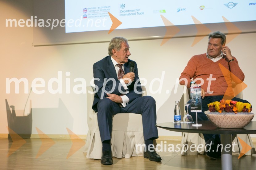  Milan Mandarić, predsednik NK Olimpija;  Glenn Hoddle, nekdanji angleški nogometašSports Meets Business, poslovna konferenca