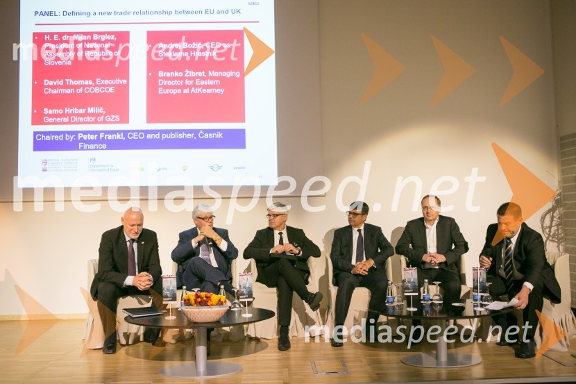 dr. Milan Brglez, predsednik Državnega zbora Republike Slovenije;  David Thomas,  Executive Chairman of the Council of British Chambers of Commerce in Europe;  Samo Hribar Milič, generalni direktor GZS;  Andrej  Božič, CEO, Steklarna Hrastnik;  Branko Žibret, Managing Director for Eastern Europe at AtKearney;  Peter  Frankl, direktor in urednik, časnik FinanceSports Meets Business, poslovna konferenca