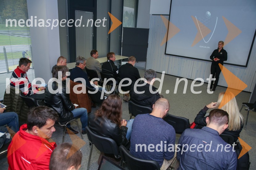 Alfa Romeo Giulia, slovenska predstavitev