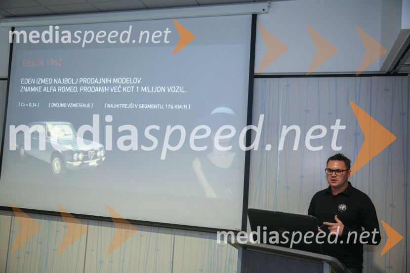 Alfa Romeo Giulia, slovenska predstavitev