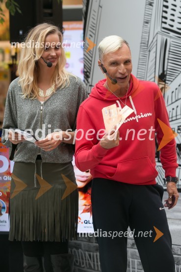  Tjaša  Kokalj Jerala, manekenka, voditeljica;   Igor  Jelen-Iggy, koreograf, lastnik plesnega centra IgenModna revija, Qlandia Krško