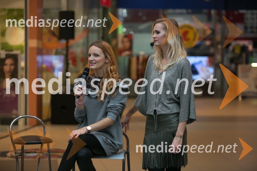  Jana  Koteska, manekenka;  Tjaša  Kokalj Jerala, manekenka, voditeljicaModna revija, Qlandia Krško