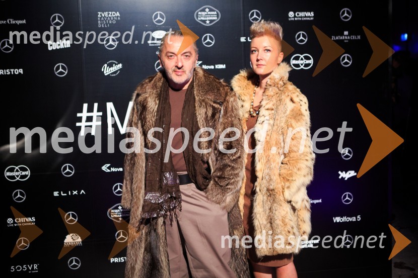  Milan Gačanovič - Gacho, oblikovalec čevljev;  Nina  Žnideršič, fotografinjaMercedes Benz Fashion Week 2016, 2. dan