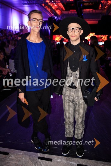  Matjaž Plošinjak, modni oblikovalec;  Eric Maj  Potočnik, modni oblikovalecMercedes Benz Fashion Week 2016, 2. dan