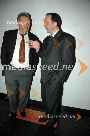 ... in Branko Grims, poslanec SDSSprejem treh predsednikov za novinarje