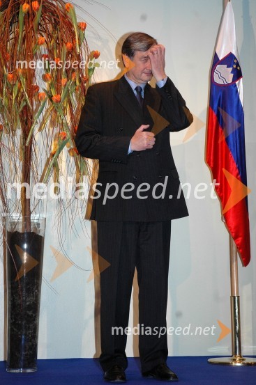 Dr. Danilo Türk, predsednik Republike SlovenijeSprejem treh predsednikov za novinarje