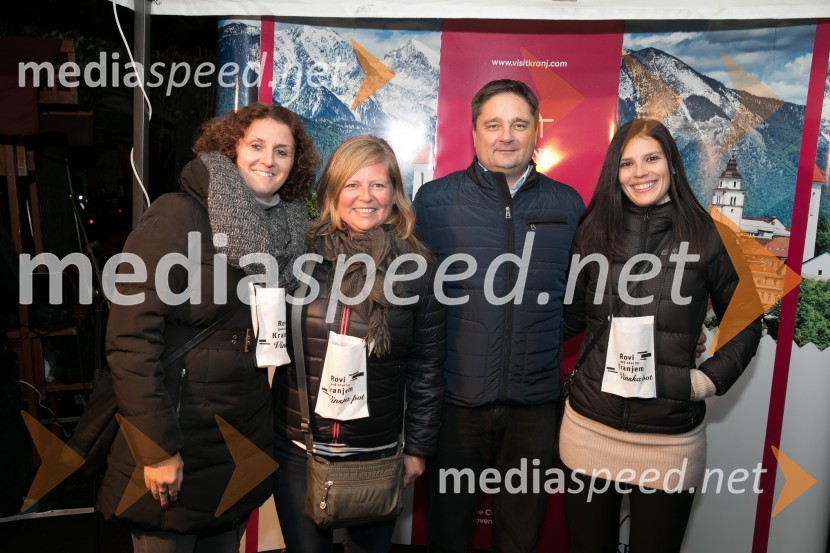  Urša Ilovar, MOK;  Ana Vizovišek, vodja Kabineta župana;  Boštjan Trilar, župan občine Kranj;  Eva Mlakar, vodja Skupne notranje revizorske službe KranjVinska pot v Rovih pod starim Kranjem
