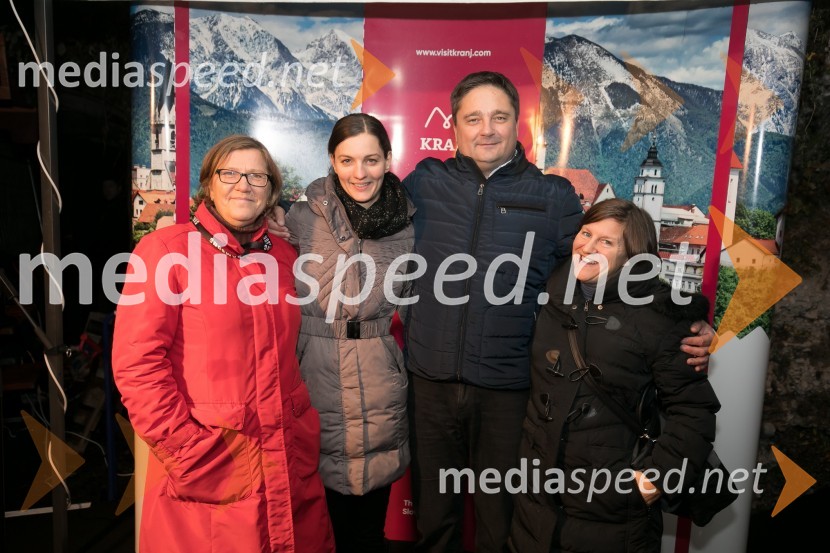  ... ;  Petra Žibert, ZTKK;  Boštjan Trilar, župan občine Kranj;  Manca Strugar, ZTK KranjVinska pot v Rovih pod starim Kranjem