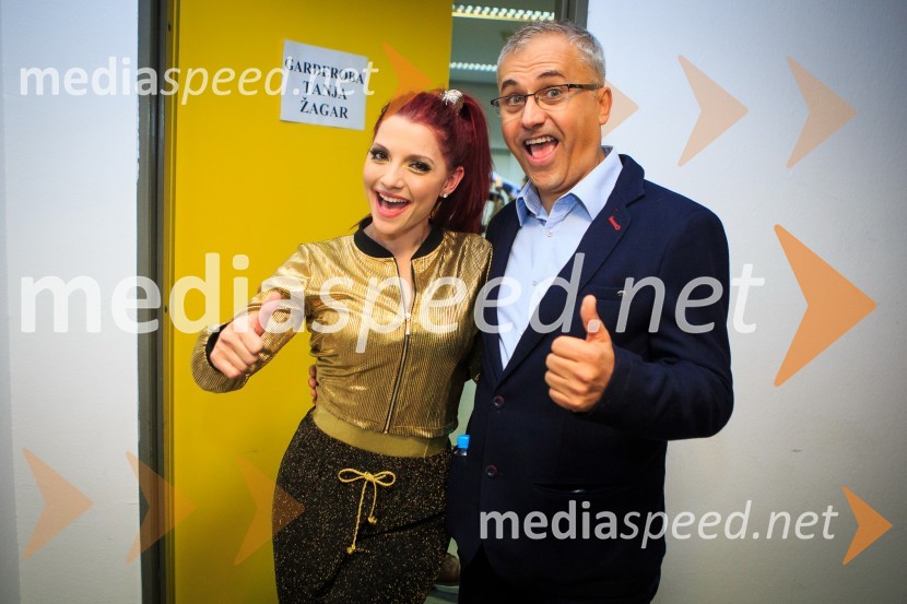  Tanja Žagar, pevka;  Miki Šarac, glasbeni managerTanja Žagar, koncert ob 20. obletnici glasbene kariere