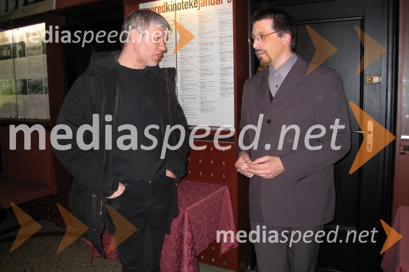 Koen Van Daele, nekdanji programski vodja Slovenske kinoteke in Boštjan Miha Jambrek, vodja programskega oddelka Slovenske kinotekeOtvoritev Euroteke – retrospektive evropskega filma