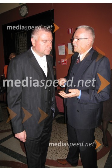 Staš Ravter, direktor Slovenske kinoteke in Ernest Bagola, vodja Festivalne dvorane LjubljanaOtvoritev Euroteke – retrospektive evropskega filma