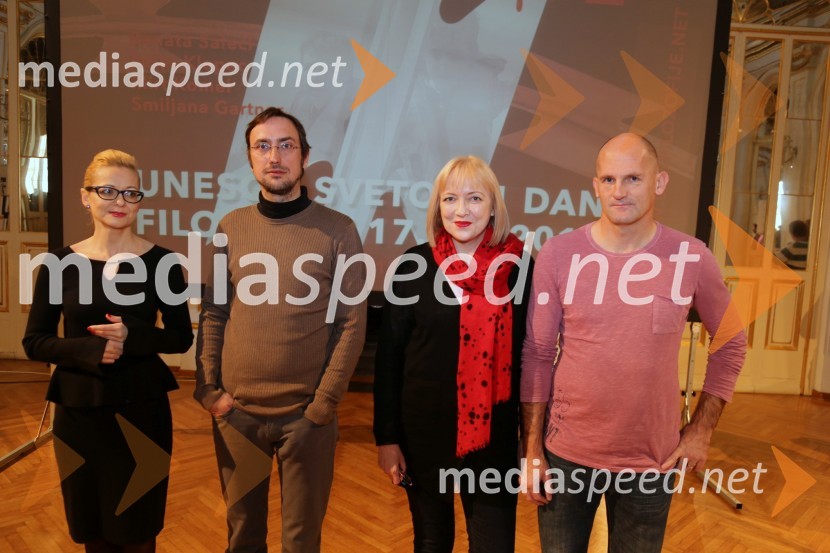 doc. dr. Smiljana Gartner, filozofinja, Filozofska fakulteta, Univerza v Mariboru; dr. Mirt Komel, filozof, sociolog, dramatik, esejist in prevajalec; dr. Renata Salecl, filozofinja; dr. Peter  Klepec, filozof, raziskovalec na Filozofskem inštitutu ZRCPrireditev ob svetovnem dnevu filozofije