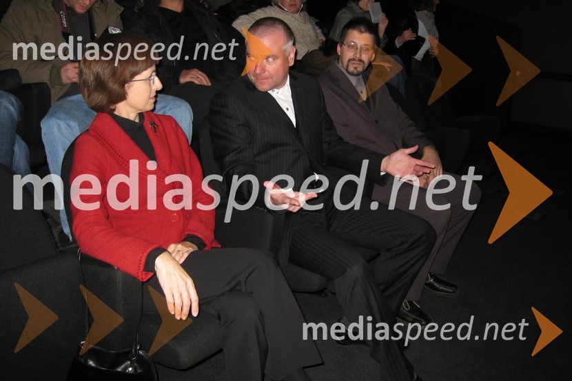 Ivana Hlavsova, veleposlanica Češke republike, Staš Ravter, direktor Slovenske kinoteke in Boštjan Miha Jambrek, vodja programskega oddelka Slovenske kinotekeOtvoritev Euroteke – retrospektive evropskega filma