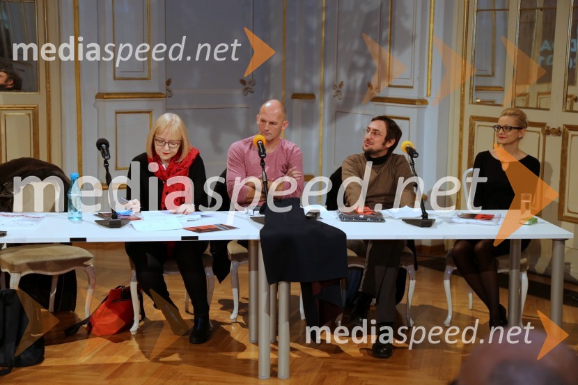 dr. Renata Salecl, filozofinja; dr. Peter  Klepec, filozof, raziskovalec na Filozofskem inštitutu ZRC; dr. Mirt Komel, filozof, sociolog, dramatik, esejist in prevajalec; doc. dr. Smiljana Gartner, filozofinja, Filozofska fakulteta, Univerza v MariboruPrireditev ob svetovnem dnevu filozofije