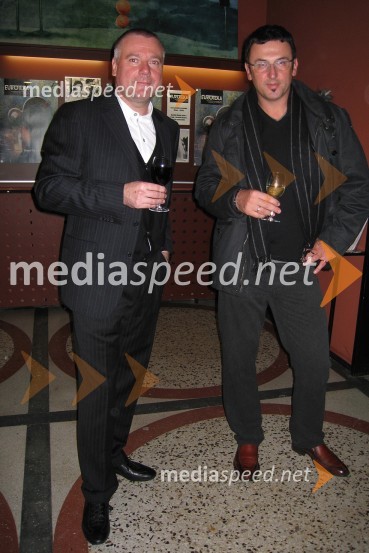 Staš Ravter, direktor Slovenske kinoteke in Iztok Aberšek, direktor Tovarne vizijOtvoritev Euroteke – retrospektive evropskega filma