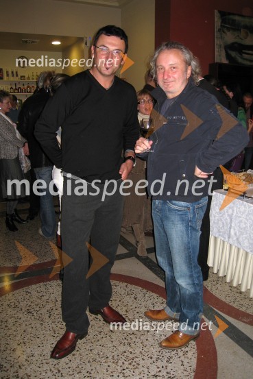 Iztok Aberšek, direktor Tovarne vizij in Peter Bratuša, direktor Felina filmsOtvoritev Euroteke – retrospektive evropskega filma