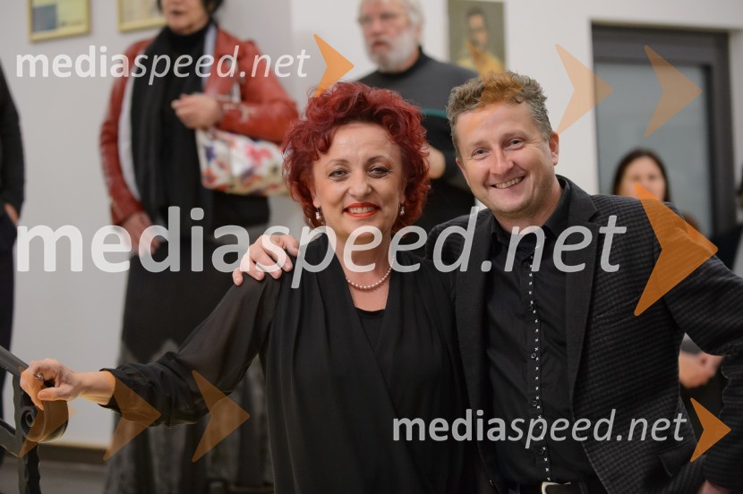 Tatjana Mijatović, slikarka;  Danilo Steyer,   vinar, Steyer Vina; vinski vitez, predsednik Vinske reprezentance SlovenijeVino in prijateljstvo 2016, odprtje razstave