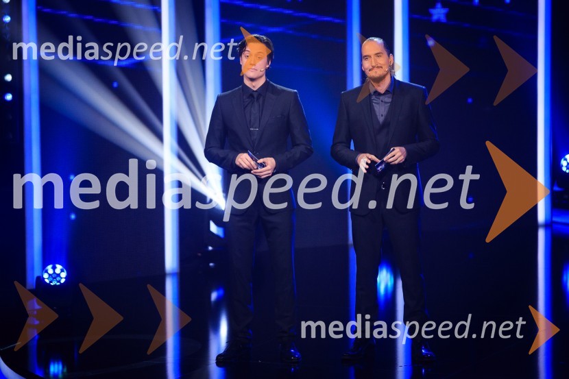  Domen Valič, igralec;  Vid  Valič, stand-up komik, voditeljSlovenija ima talent 2016, tretja polfinalna oddaja