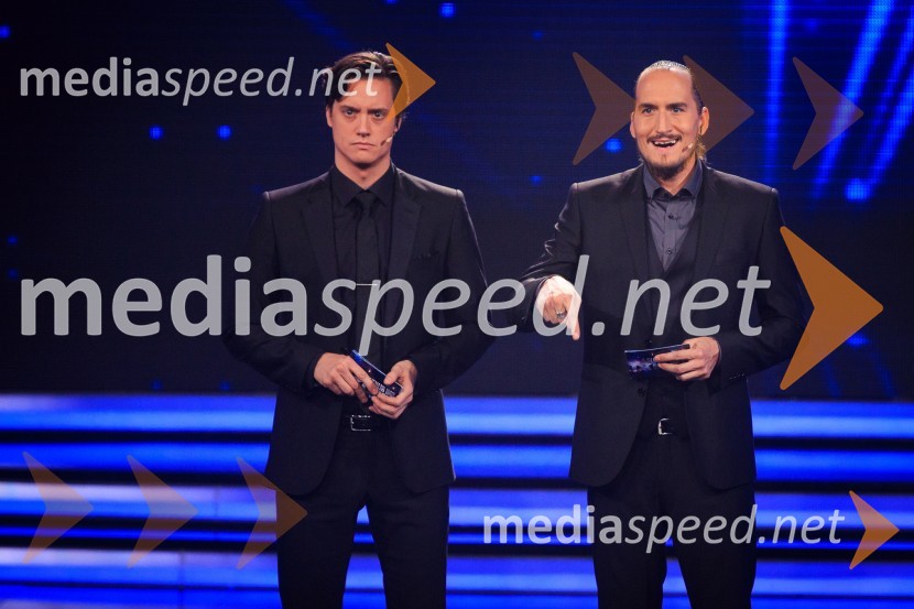  Domen Valič, igralec;  Vid  Valič, stand-up komik, voditeljSlovenija ima talent 2016, tretja polfinalna oddaja