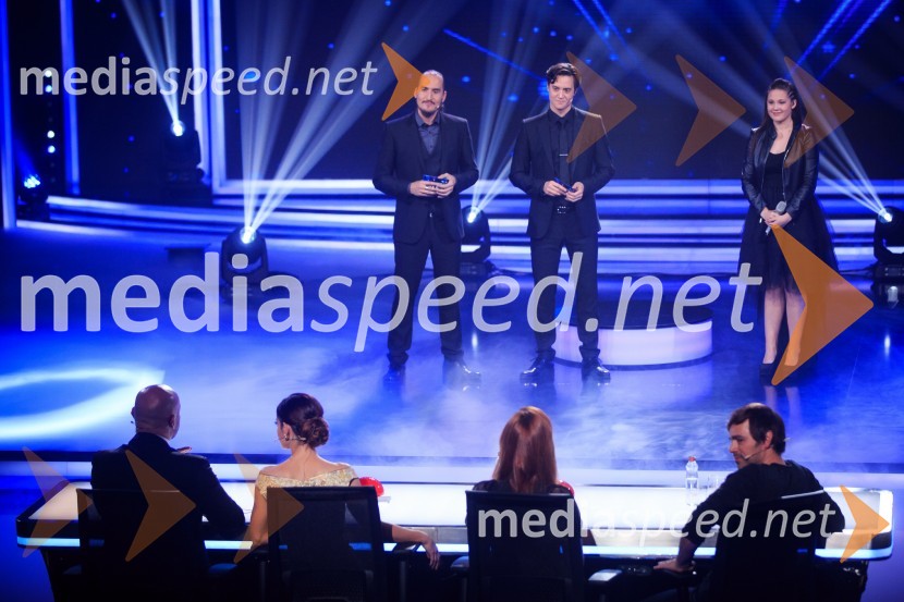  Domen Valič, igralec;  Vid  Valič, stand-up komik, voditelj;  Aleksandra Vovk, pevkaSlovenija ima talent 2016, tretja polfinalna oddaja