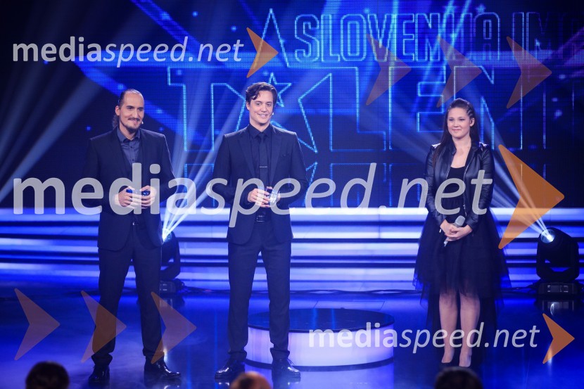  Vid  Valič, stand-up komik, voditelj;  Domen Valič, igralec;  Aleksandra Vovk, pevkaSlovenija ima talent 2016, tretja polfinalna oddaja