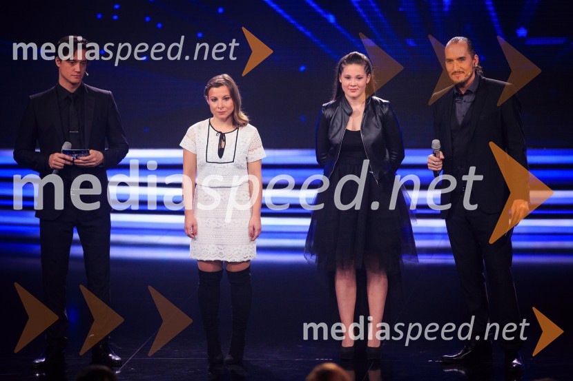  Domen Valič, igralec;  Janja Brlec, citrarka;  Aleksandra Vovk, pevka;  Vid  Valič, stand-up komik, voditeljSlovenija ima talent 2016, tretja polfinalna oddaja