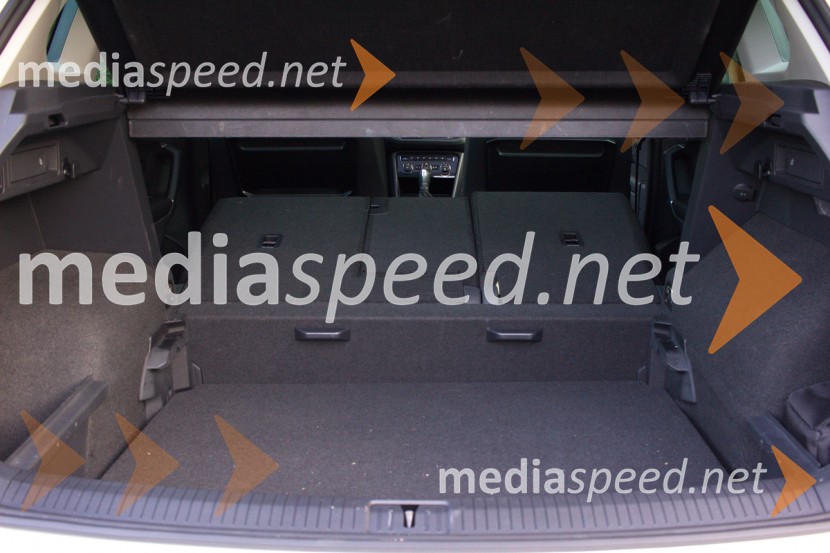 Volkswagen Tiguan 2.0 TDI 4Motion Highline, maksimalno prostornino so izmerili na 1.655 litrovVolkswagen Tiguan 2.0 TDI 4Motion Highline, mediaspeed test