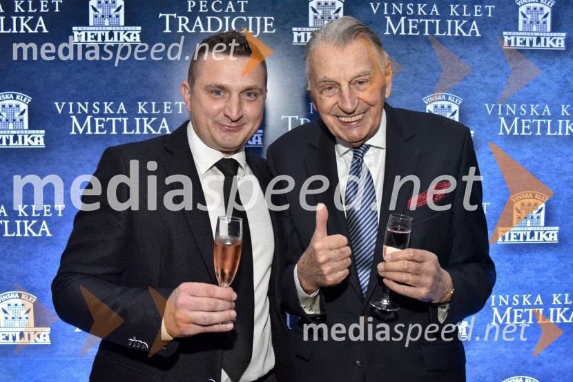 Jože Cajnar, direktor Kmetijske zadruge Metlika;  Demeter  Bitenc, igralecVinska klet Metlika v novi preobleki