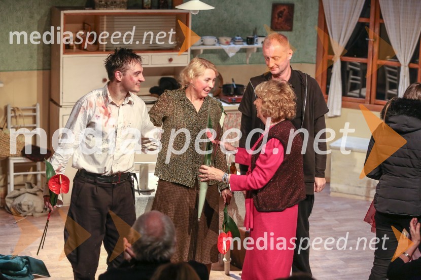  Blaž Setnikar, igralec;  Darja Reichman, igralka;  Alen Jelen, režiser;  ... Helverjeva noč, premiera predstave