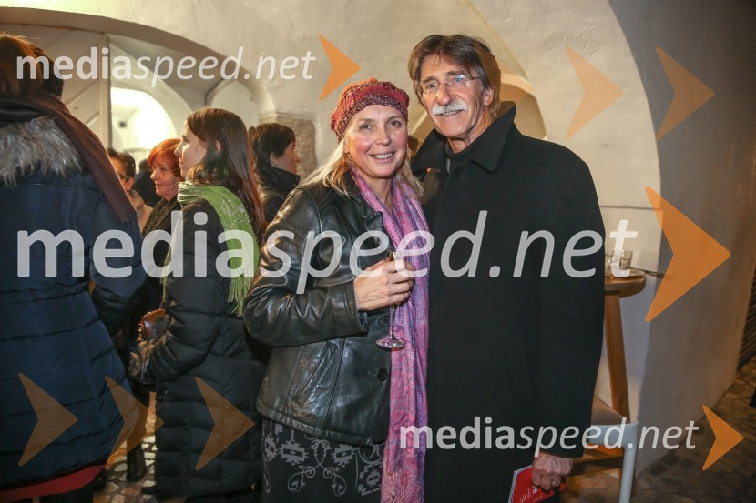  Darja Reichman, igralka;  Jožko  Čuk, direktor gospodarske zbornice Slovenije, nekdanji direktor SNG Nova GoricaHelverjeva noč, premiera predstave