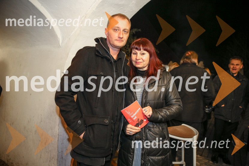  Alen Jelen, režiser;  Violeta Tomić, igralka, poslanka ZLHelverjeva noč, premiera predstave