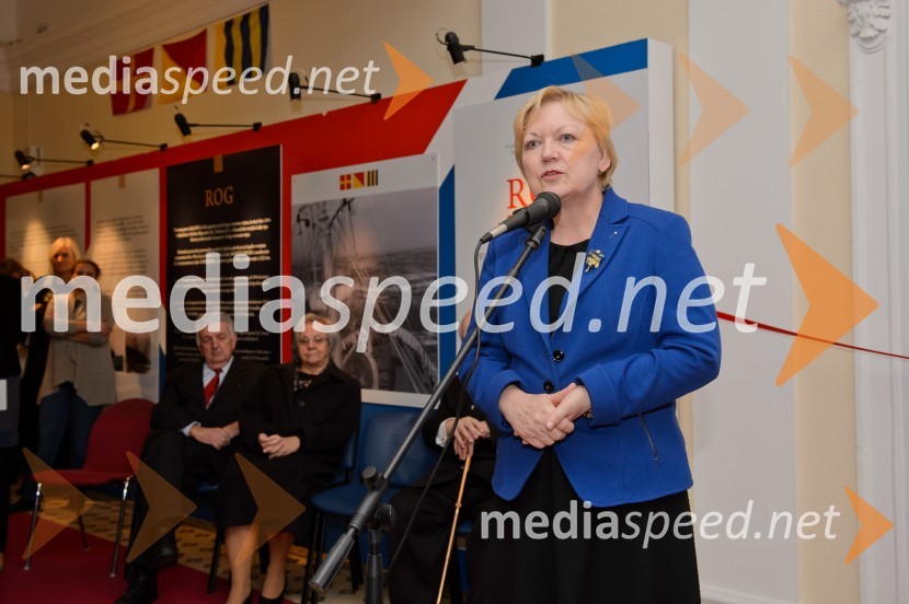 prof. dr. Lučka Lorber, prorektorica za kakovost, Univerza v MariboruJugoslovanski Manchester, odprtje razstave