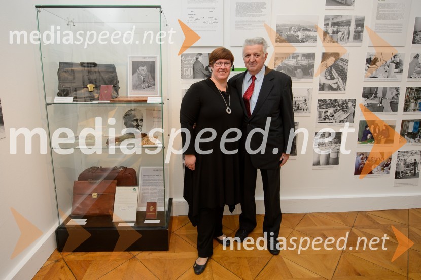 dr. Aleksandra  Berberih Slana, direktorica Muzeja narodne osvoboditve Maribor;  Slobodan Šujica, nekdanji generalni direktor MTTJugoslovanski Manchester, odprtje razstave