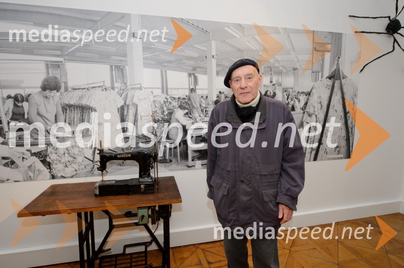 mag. Borivoj Breže, nekdanji kustos za tehniško dediščino MNOMJugoslovanski Manchester, odprtje razstave