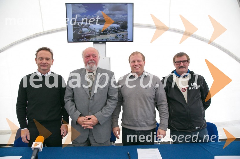  Rado Vračko, direktor, Expo biro d. o. o.;  Blaž Železnik, ustanovitelj in dolgoletni direktor Expo biro d.o.o.;  Miha Železnik, direktor marketinga, Expo biro d. o. o.;  Vilko KrambergerExpo biro d.o.o -  20 let uspešnega sodelovanja na Formuli 1