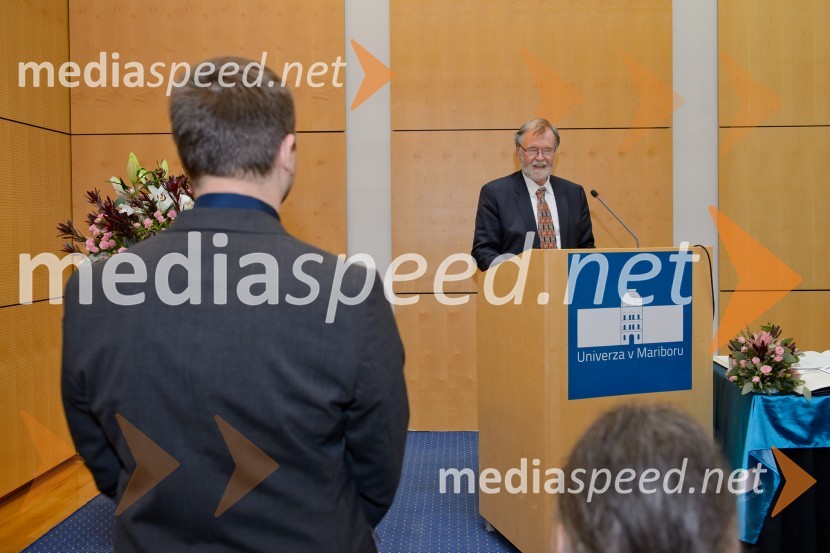 prof. dr. Ivan Rozman, prodekan, Fakulteta za turizem, Univerza v Mariboru in nekdanji rektor, Univerza v MariboruPromocija doktorjev znanosti na UM, december 2016